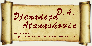 Đenadija Atanasković vizit kartica